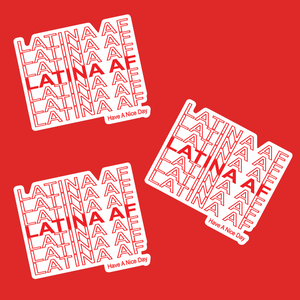 Latina AF 3 x 3 Vinyl sticker