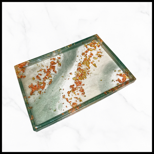 "Evergreen Trees" Square Serving Tray 10 X 7