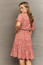Load image into Gallery viewer, Hailey &amp; Co Positive Thoughts Printed Woven Ruffle Dress