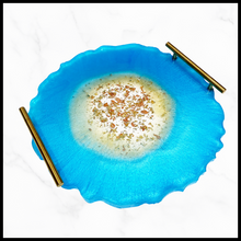 Load image into Gallery viewer, &quot;Blue Raspberry&quot; Large Round Serving Tray 13 inch