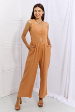 Load image into Gallery viewer, HEYSON Feels Right Cut Out Detail Wide Leg Jumpsuit in Sherbet