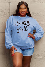 Load image into Gallery viewer, Simply Love Full Size IT&#39;S FALL Y&#39;ALL Graphic Sweatshirt