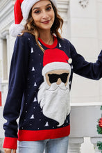 Load image into Gallery viewer, Christmas Santa Claus Ribbed Trim Sweater
