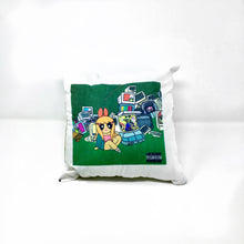 Load image into Gallery viewer, Powerpuff Girl Album Cover Throw Pillow Ali 6 and La Maestra collab