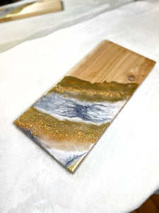 'Dreams' Marbled Serving Board made on Genuine Cedar Wood