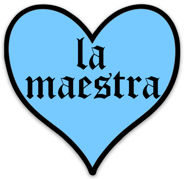 La Maestra Heart Sticker