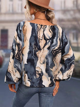 Load image into Gallery viewer, Printed Boat Neck Blouse