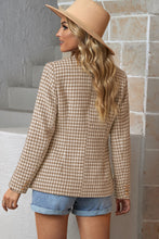 Load image into Gallery viewer, Houndstooth Double-Breasted Blazer