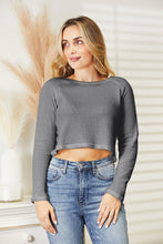 Load image into Gallery viewer, Full Size Long Sleeve Cropped Top