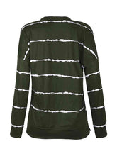 Load image into Gallery viewer, Striped Round Neck Sweatshirt
