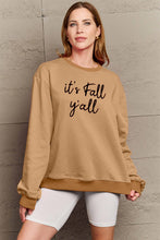 Load image into Gallery viewer, Simply Love Full Size IT&#39;S FALL Y&#39;ALL Graphic Sweatshirt