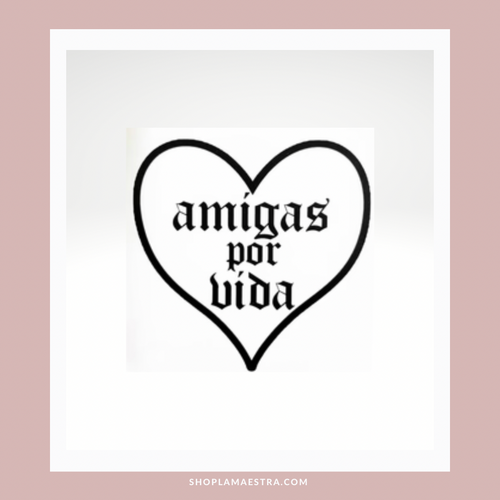 ‘With Love’ Heart Sticker - Amigas Por Vida