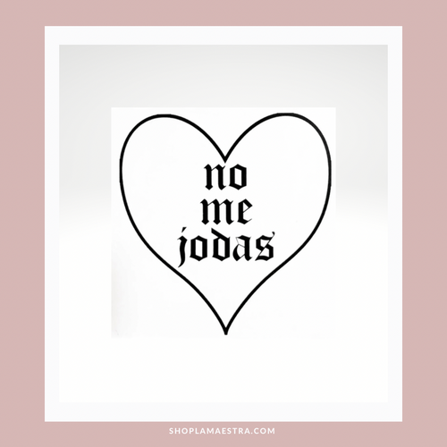 ‘With Love’ Heart Sticker- No Me Jodas