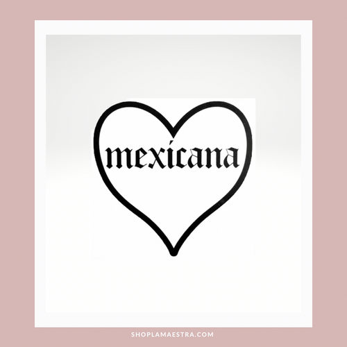 ‘With Love’ Heart Sticker - Mexicana
